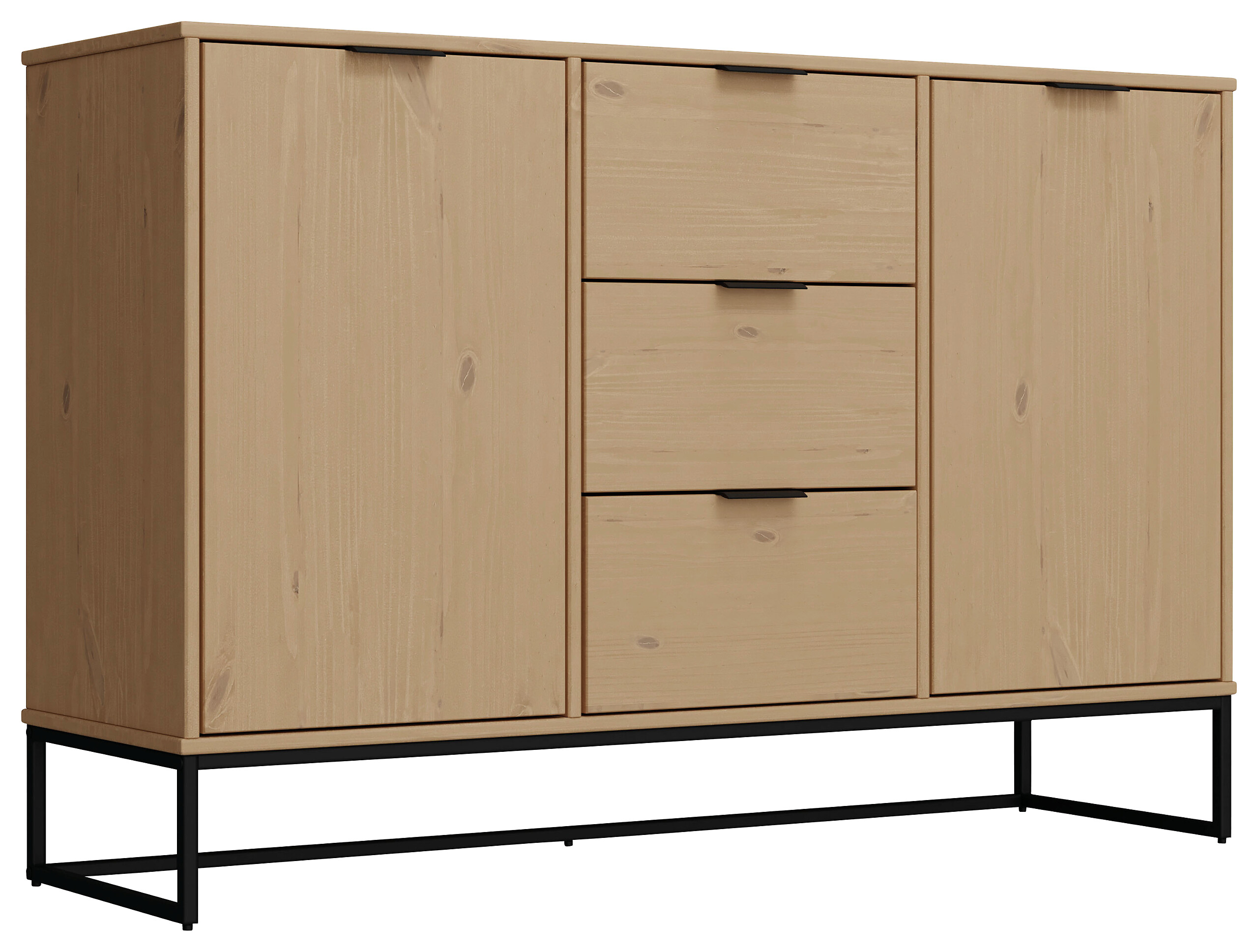 Kommode Vivo 2T3S Oak lackiert B/H/L: ca. 45,3x80x150 cm