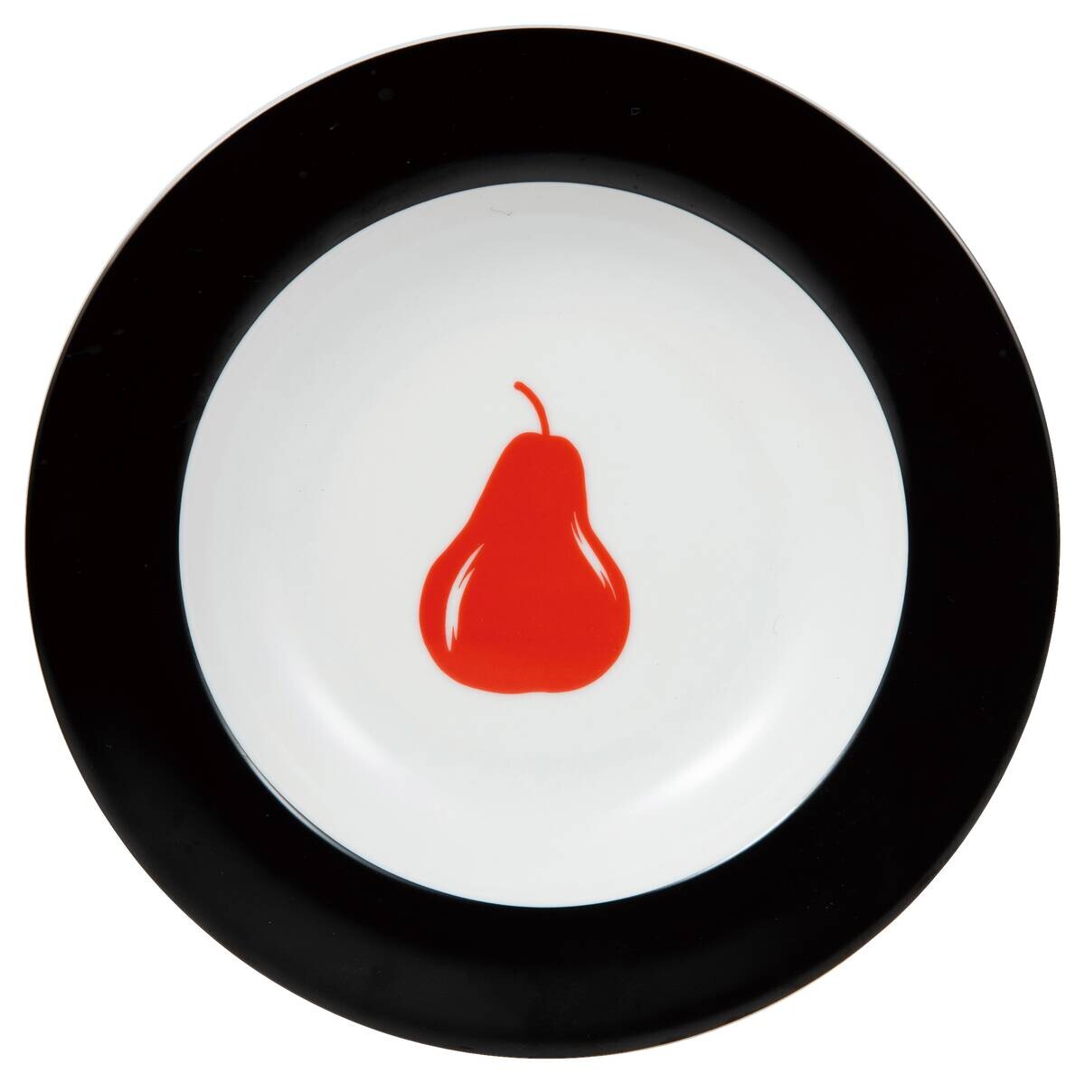 BENETTON Essteller tief BENETTON FRUITS grau Porzellan D: ca. 21 cm