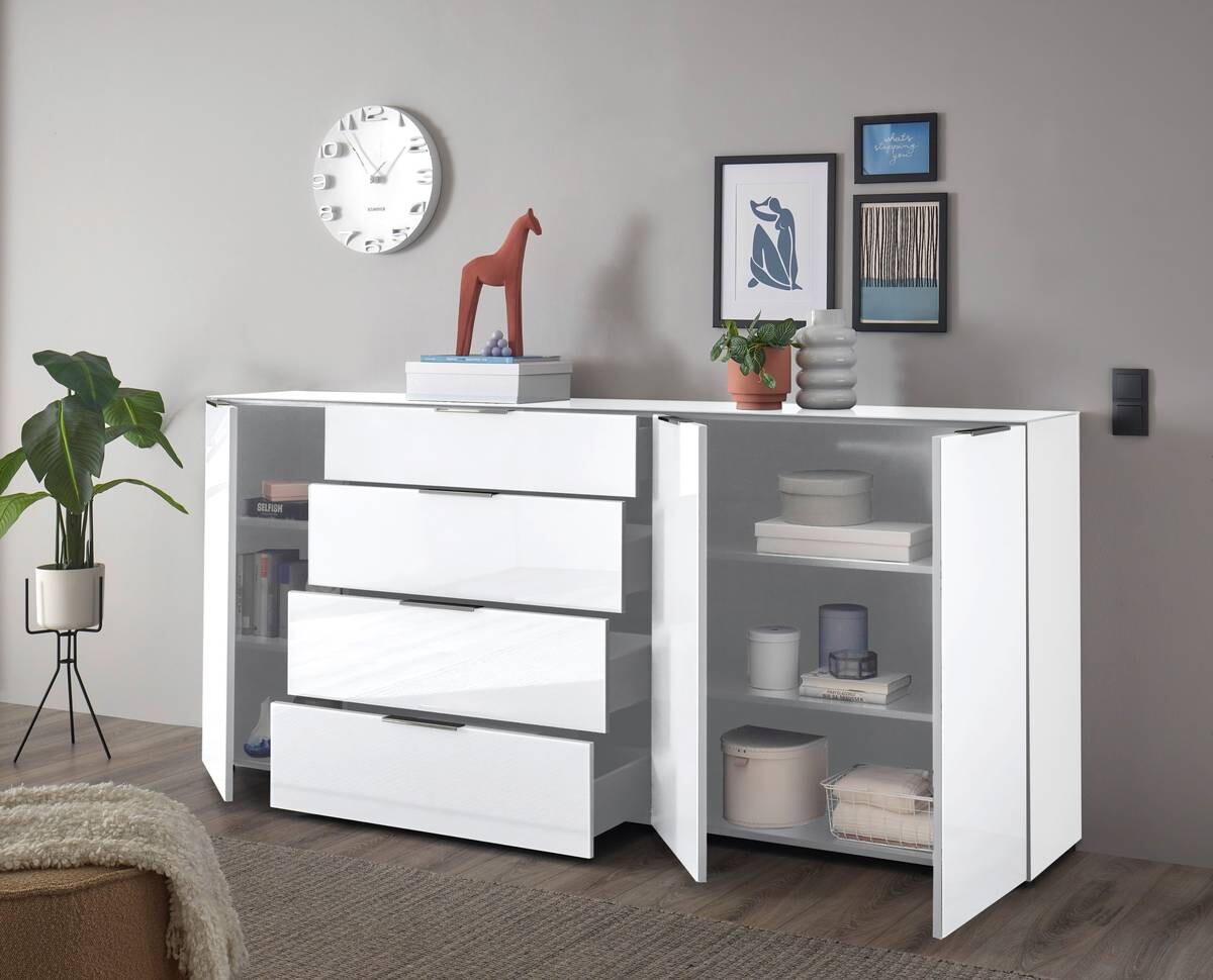 Kommode Santorin weiß B/H/T: ca. 226x99x40 cm