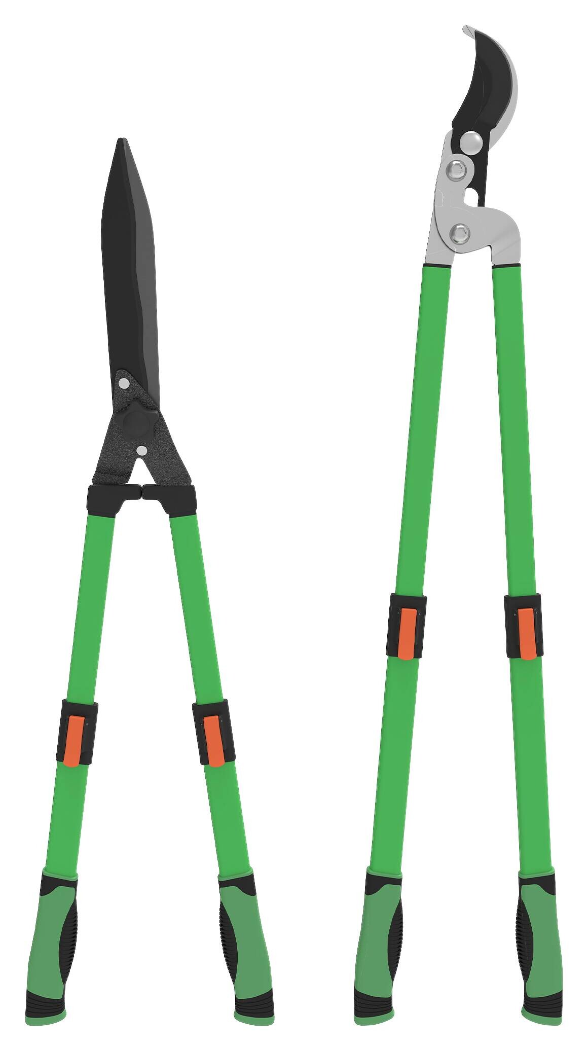 Outsunny Gartenwerkzeug-Set grün Kunststoff B/H/L: ca. 23x9,5x78,5 cm