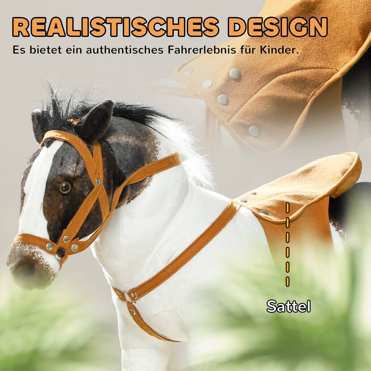 AIYAPLAY Spiel-Reitpferd B/H/L: ca. 28x60x85 cm