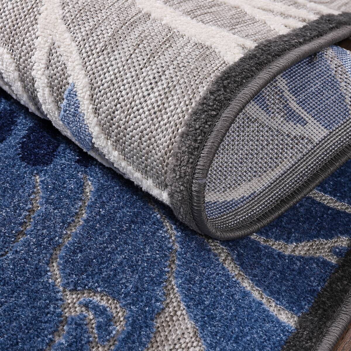 Sanat Outdoorteppich FLORAL grau B/L: ca. 160x230 cm