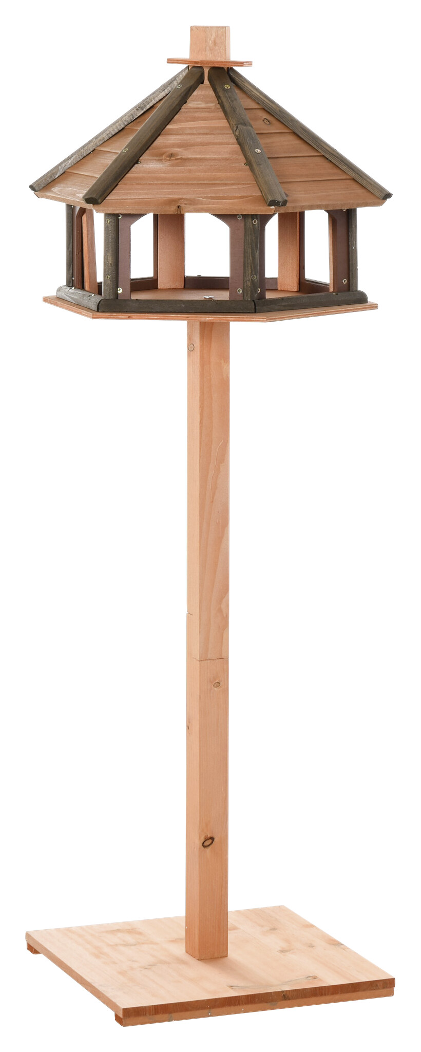 PawHut Vogelhaus natur Holz B/H/L: ca. 52x130x52 cm