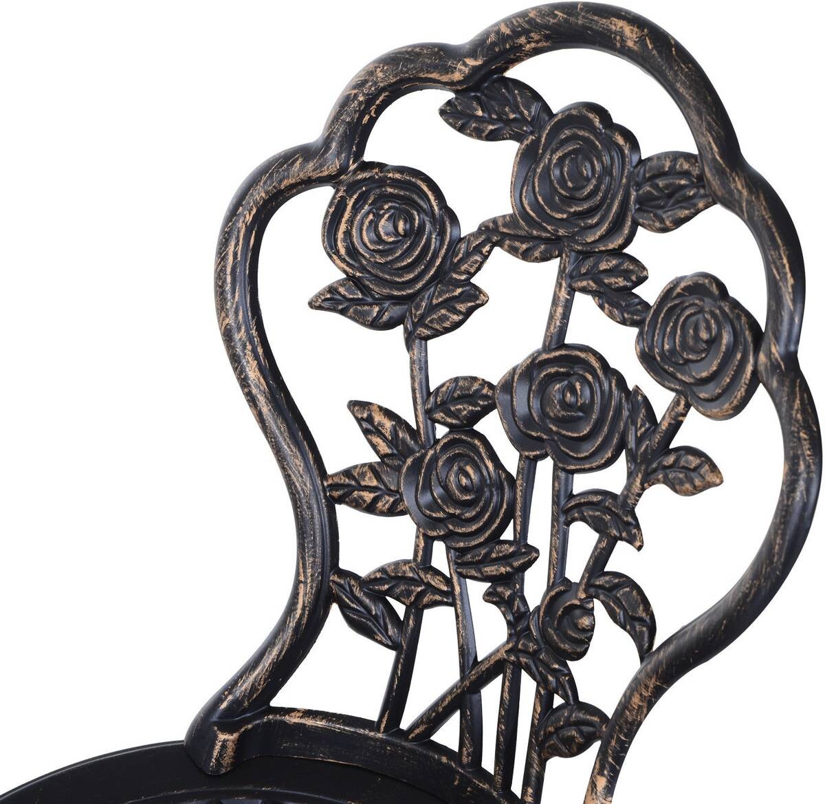 Outsunny Bistro-Set bronze Alu B/H/L: ca. 60x67x60 cm