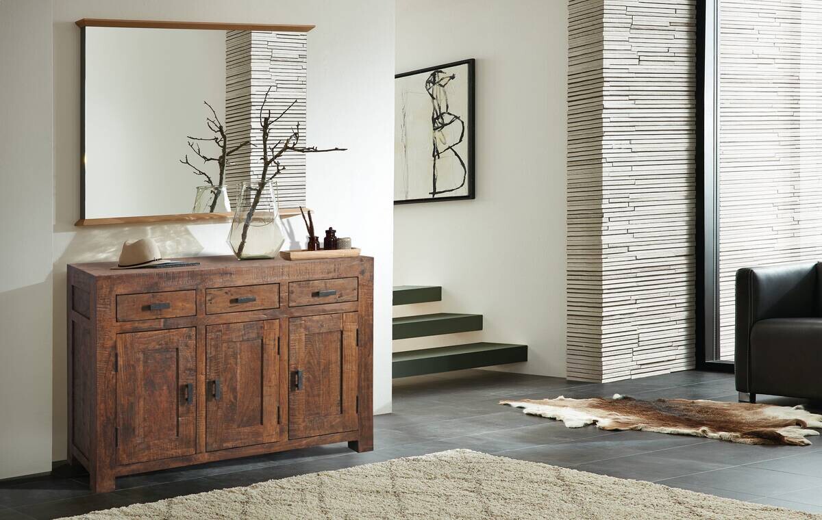 Kommode Genua Akazie dunkel B/H/T: ca. 130x86x40 cm