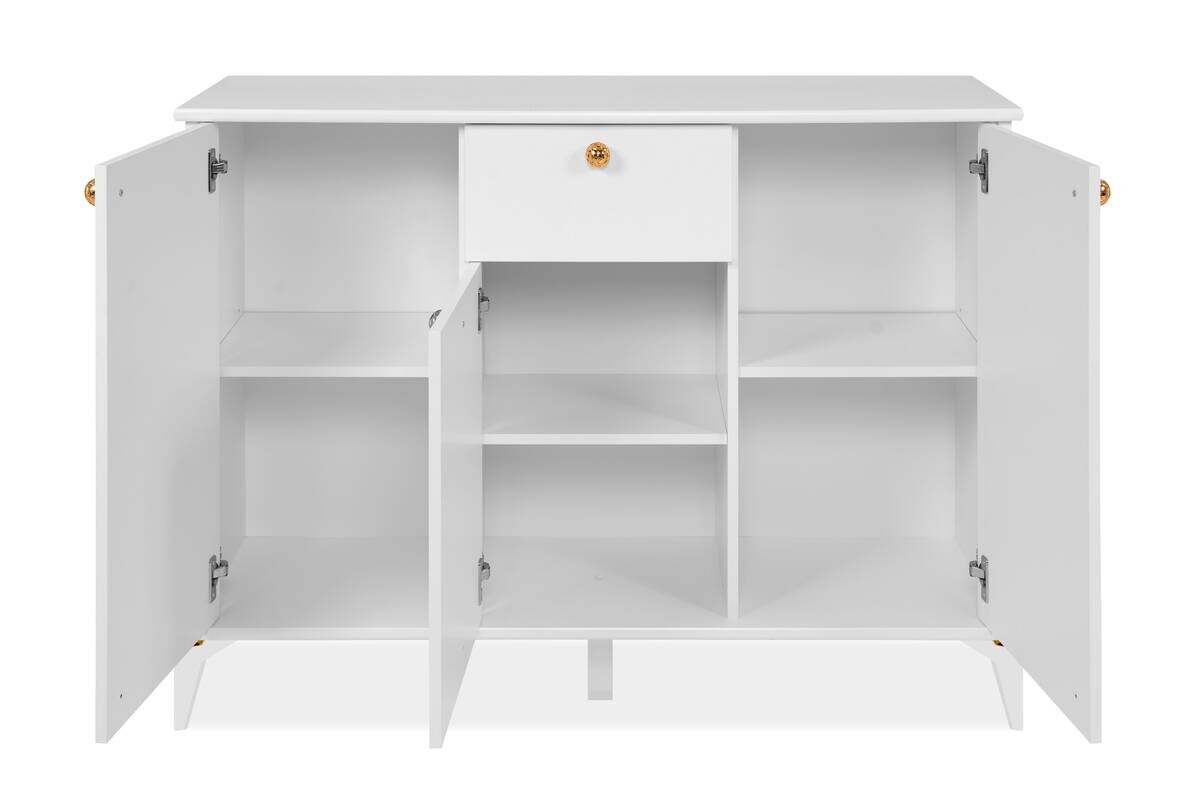 Kommode Izmir Izmir Izmir Izmir Izmir Izmir weiß Kupfer Nachbildung B/H/T: ca. 120x90x36 cm