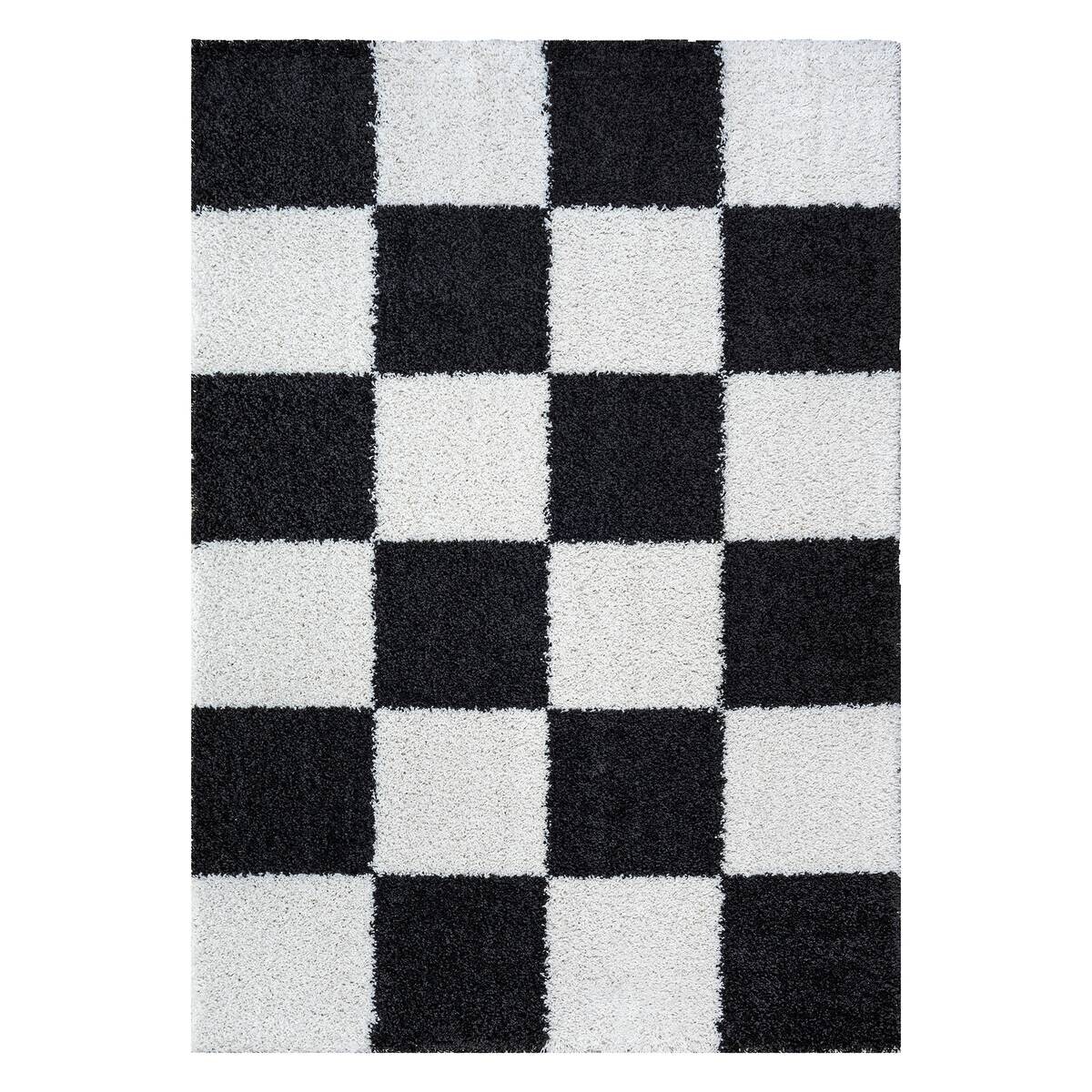 Sanat Hochflorteppich MILANO schwarz B/L: ca. 200x290 cm