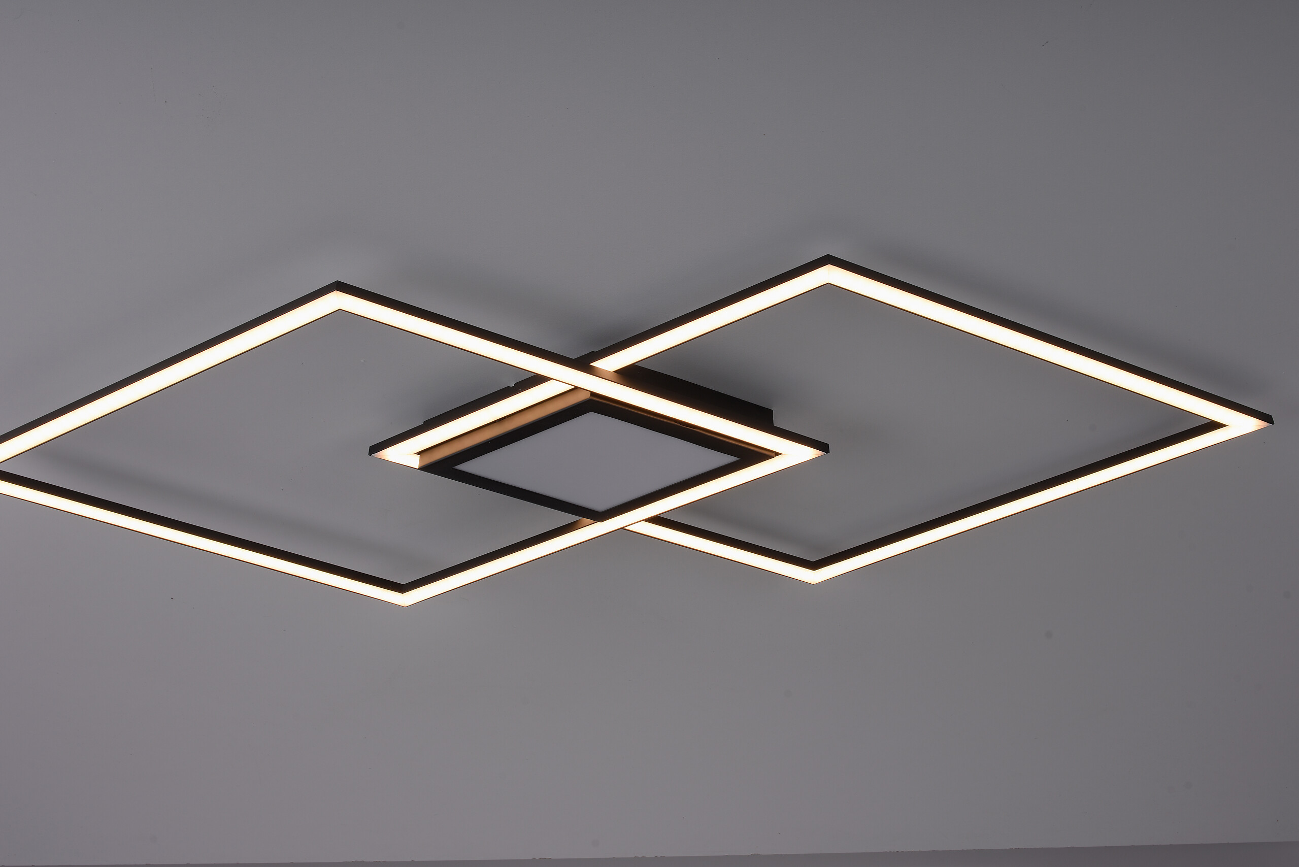 Just Light Deckenleuchte Asmin schwarz Aluminium H/T/L: ca. 5,2x37x106 cm