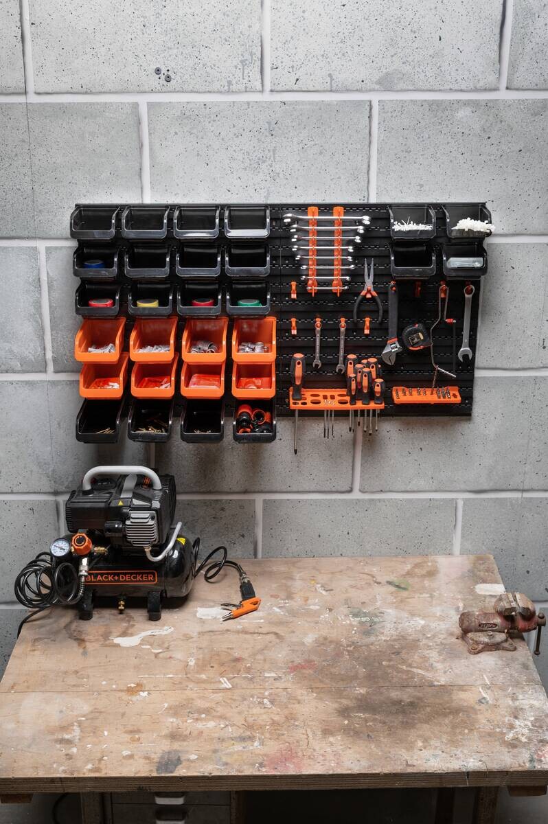 BLACK+DECKER Werkzeugwand orange B/H/L: ca. 14,2x56,3x50 cm