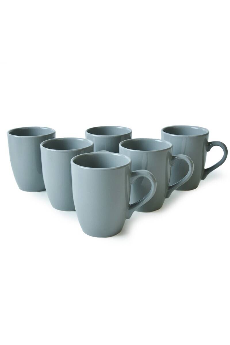 HermiaConcept Tassenset Yucca 6-tlg. grau Keramik