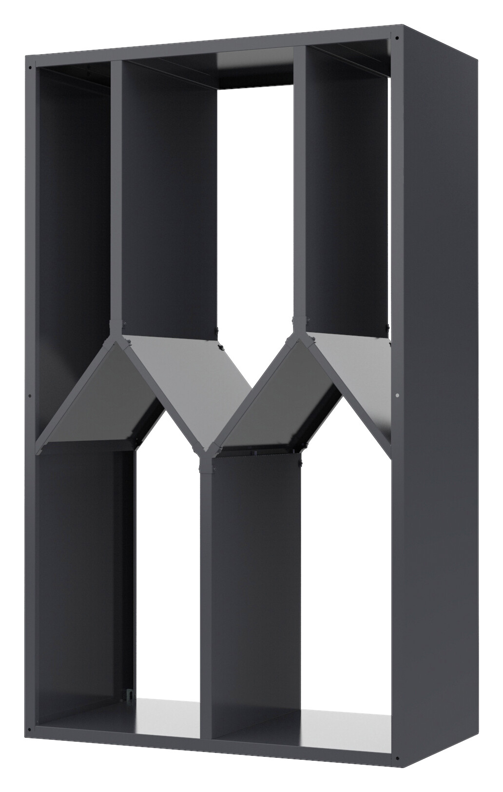 Westmann Kaminholzregal Castra anthrazit B/H/L: ca. 95x160x50 cm