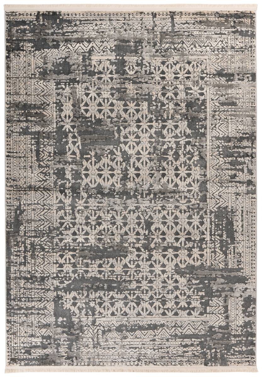 Kayoom Kurzflorteppich Adela 325 grau B/H/L: ca. 80x1,3x150 cm