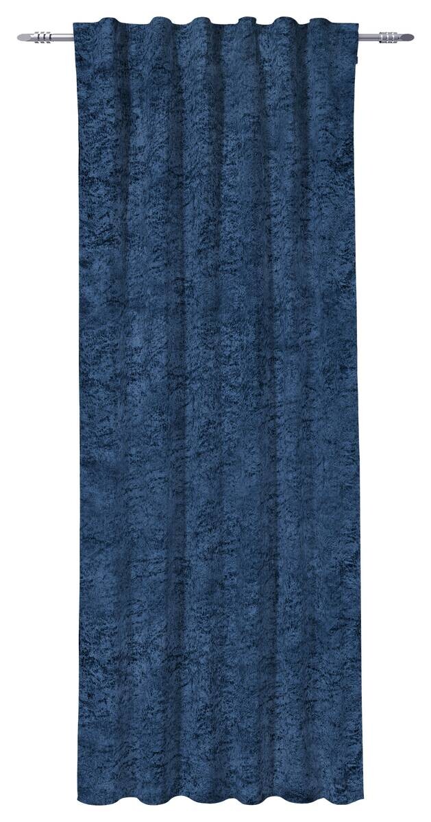 Thermovorhang Frozen ultramarineblau B/L: ca. 140x245 cm