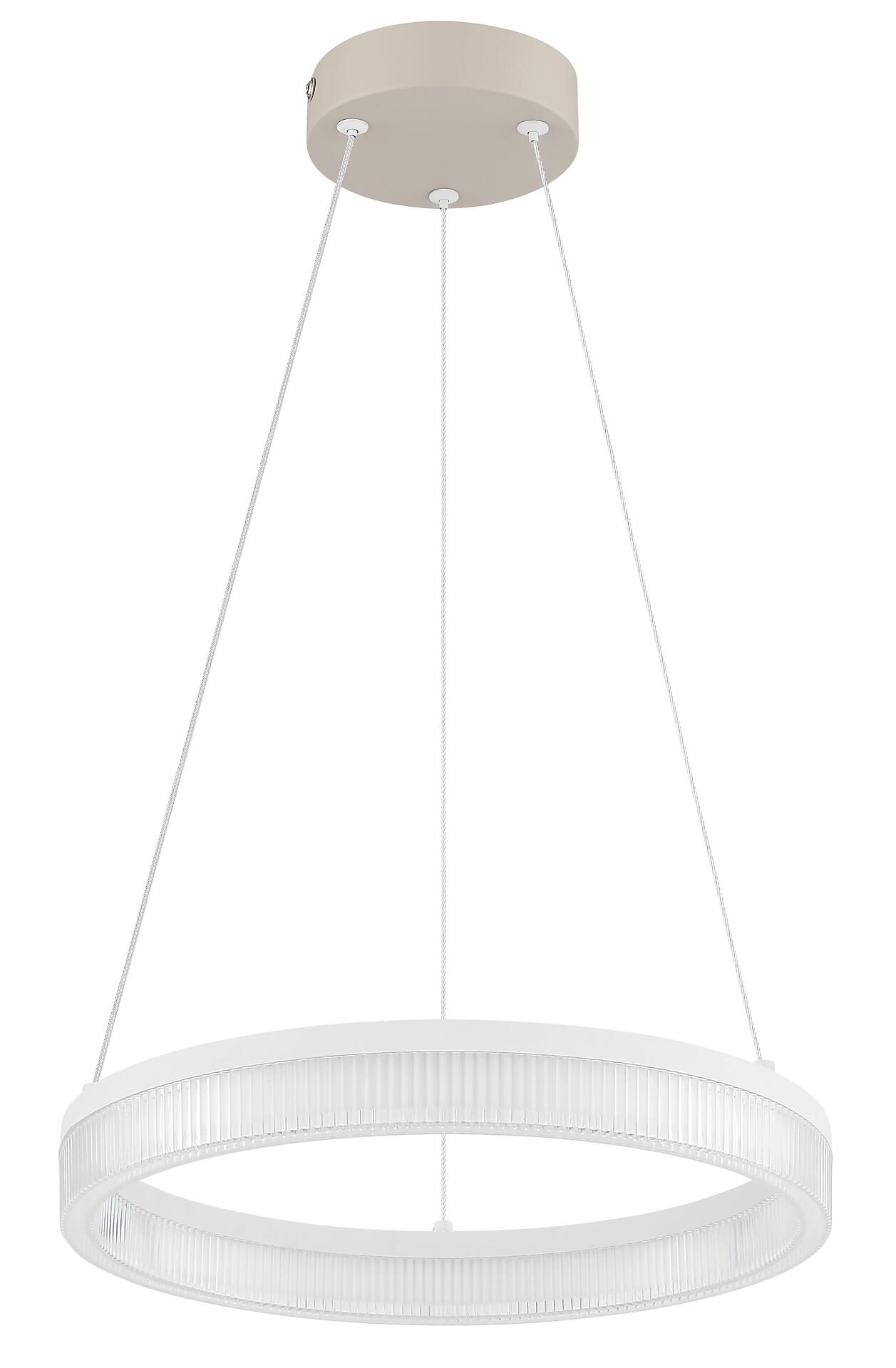 GLOBO Hängeleuchte weiß sand Metall Kunststoff H/D: ca. 150x33 cm 1.0 Brennstellen