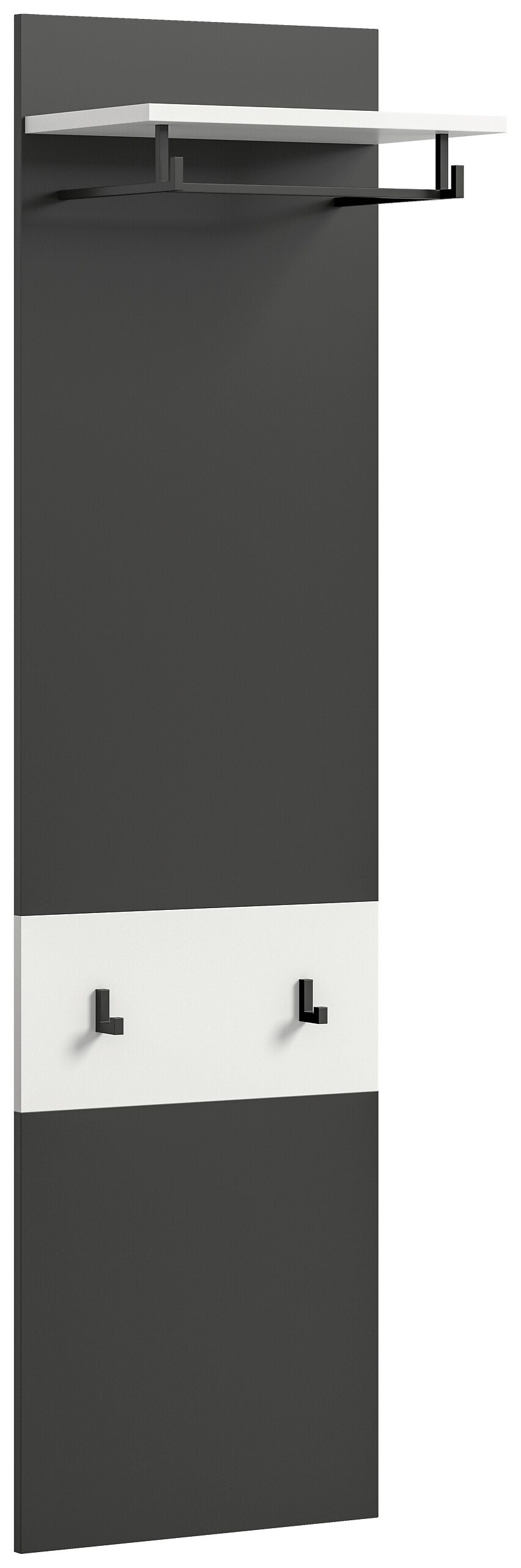 Paneel Canu basaltgrau Nachbildung weiß B/H/T: ca. 45x165x29 cm