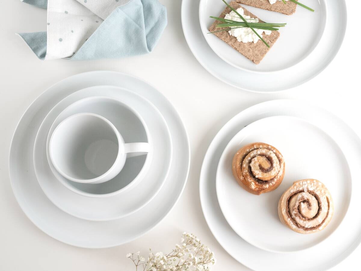 CreaTable Kombiservice Scandi weiß Porzellan 16 tlg.