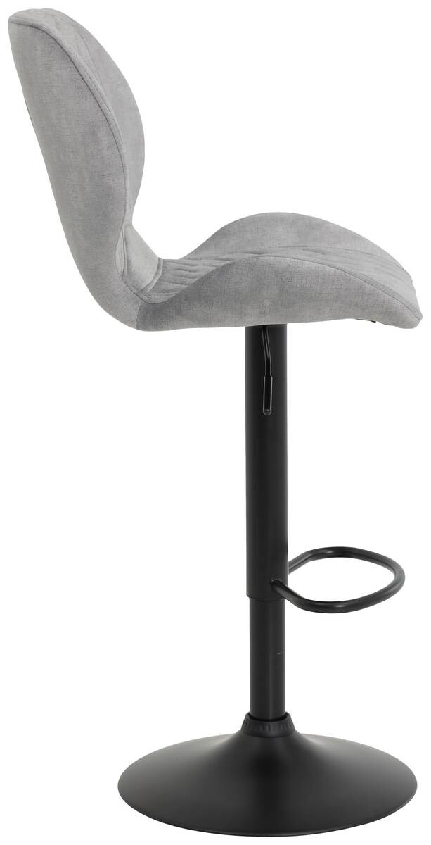 Barhocker Laila 2er Set grau Vintage Samtoptik B/H/T: ca. 42x117x51 cm