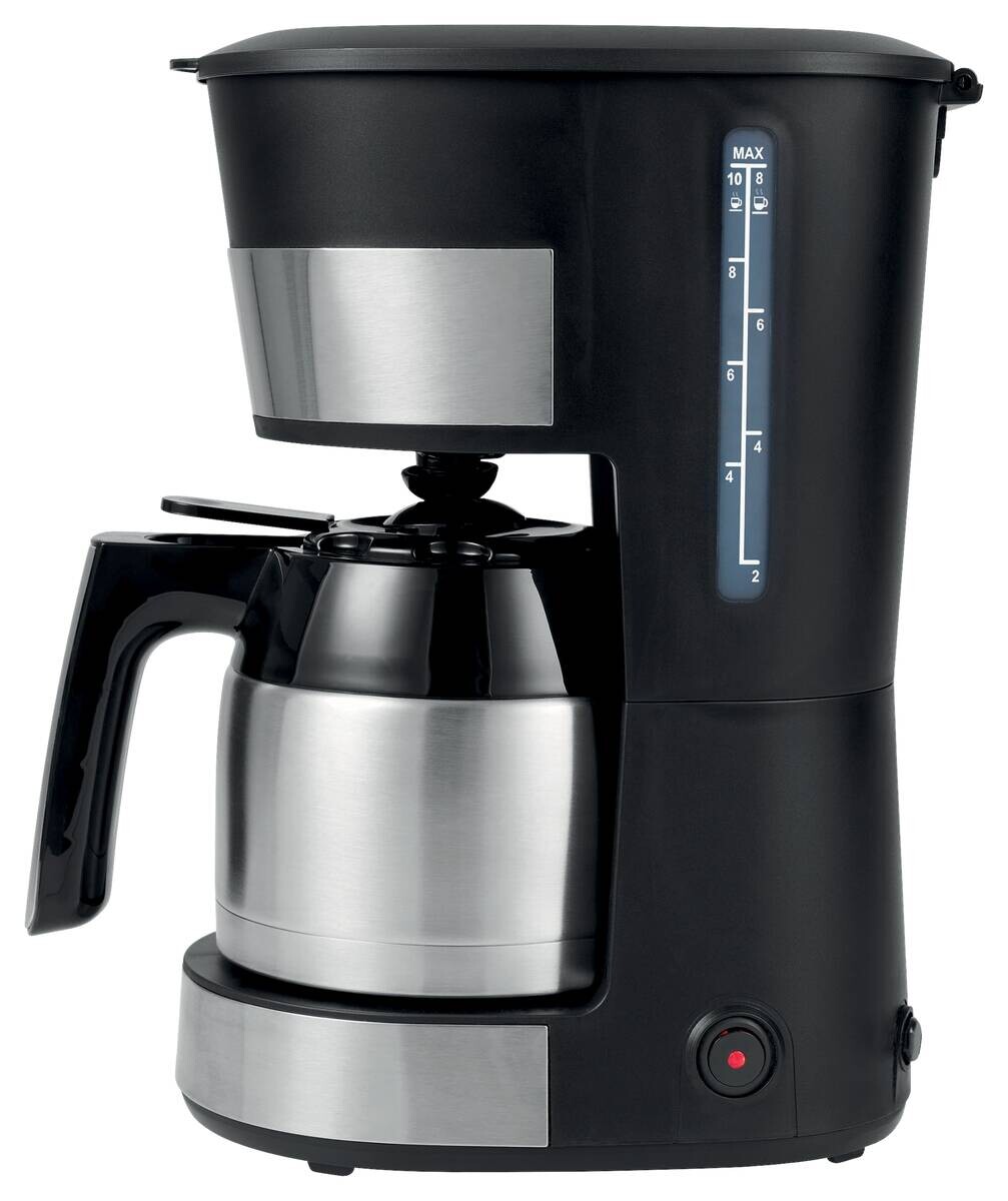 Emerio Kaffeeautomat schwarz silber Edelstahl Kunststoff B/H/L: ca. 20x34x25 cm