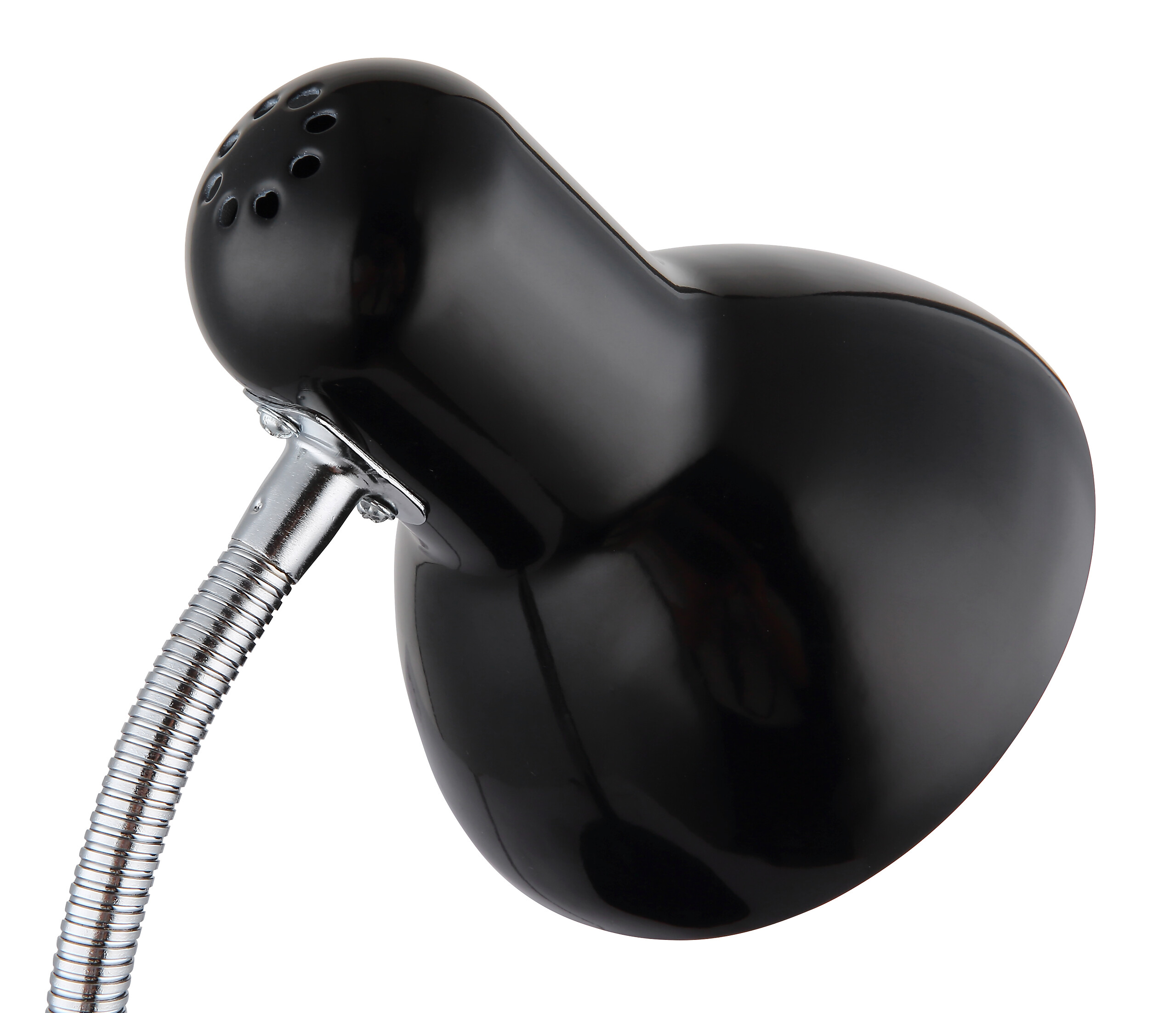 GLOBO Tischleuchte schwarz Kunststoff Metall B/H/L: ca. 15x20,5x15 cm E27 1 Brennstellen