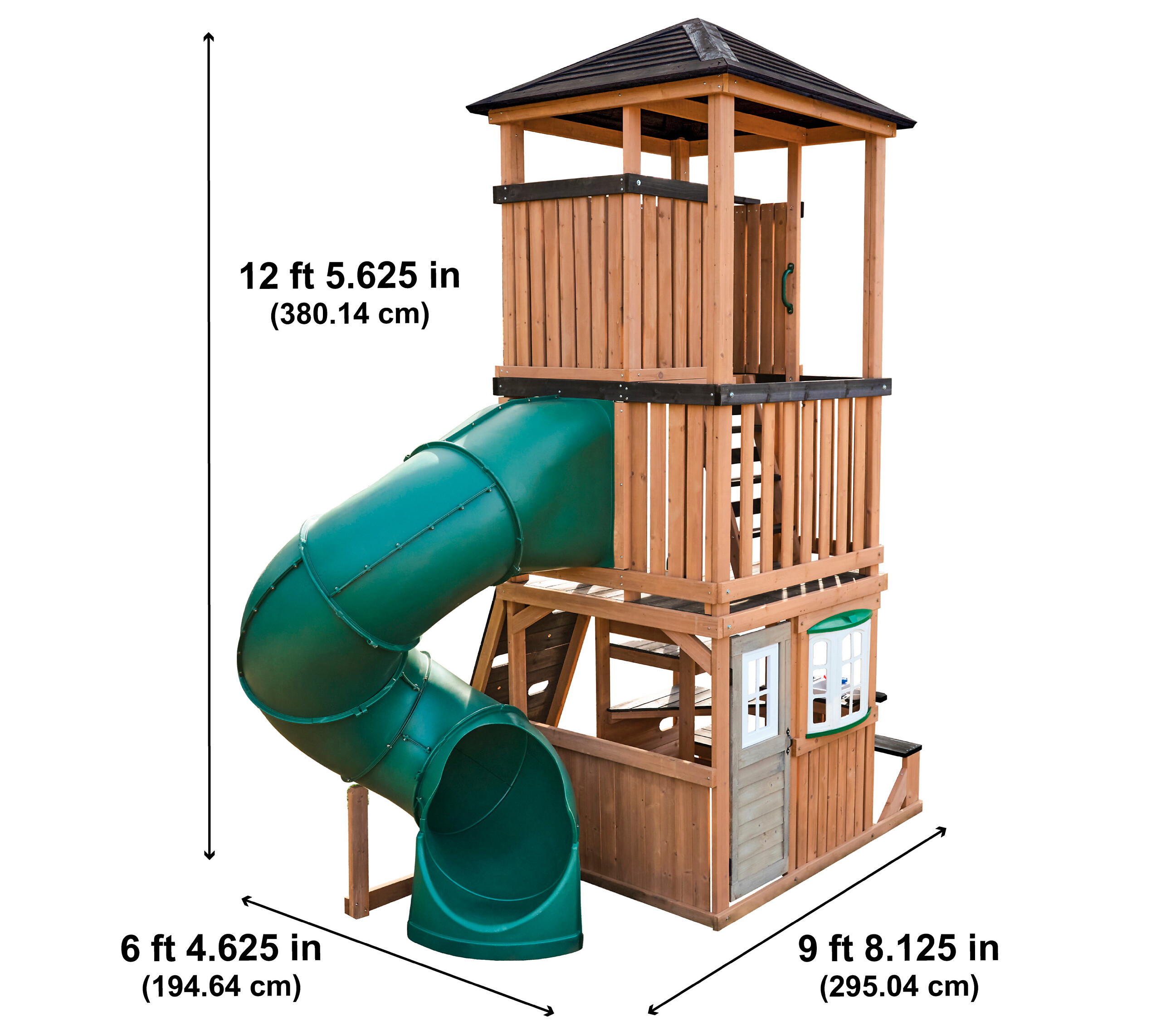 Zwerkules Spielturm Ramba natur B/H/L: ca. 295x380x195 cm