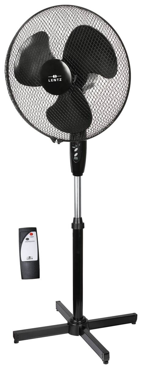 Lentz Standventilator schwarz B/H/L: ca. 13x44,5x52,6 cm