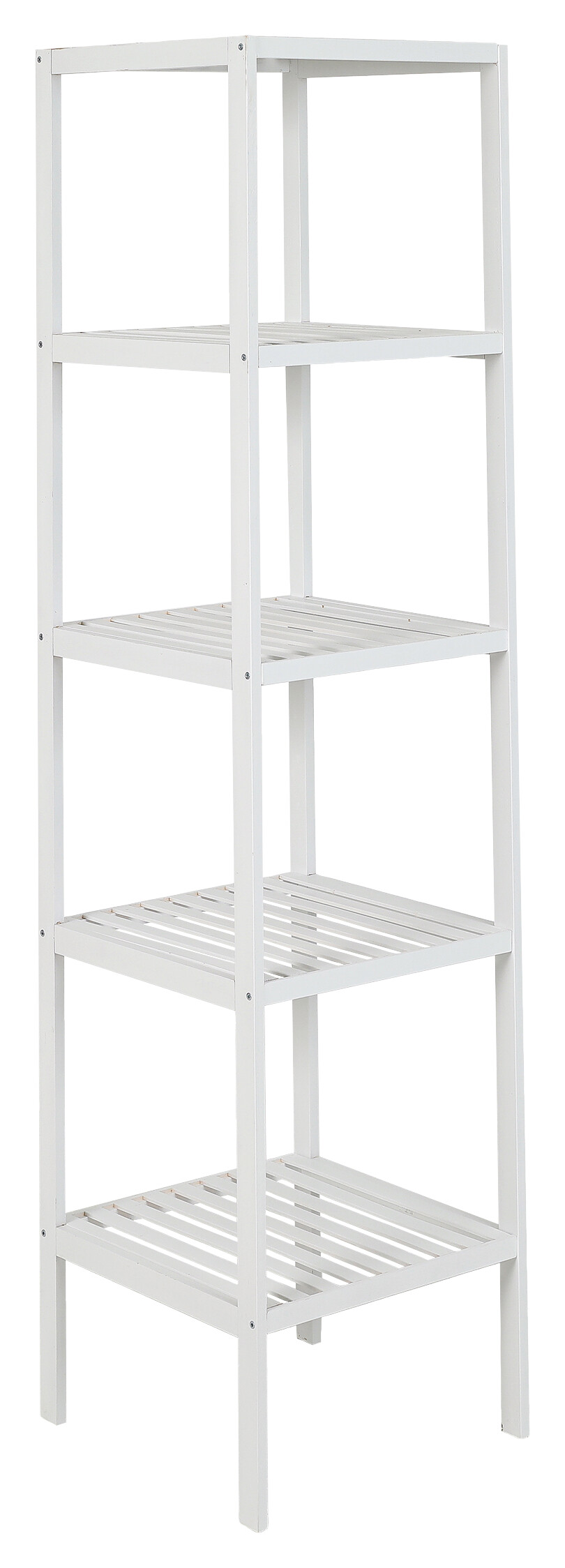 Bambusregal weiß Bambus B/H/T: ca. 36x145x36 cm