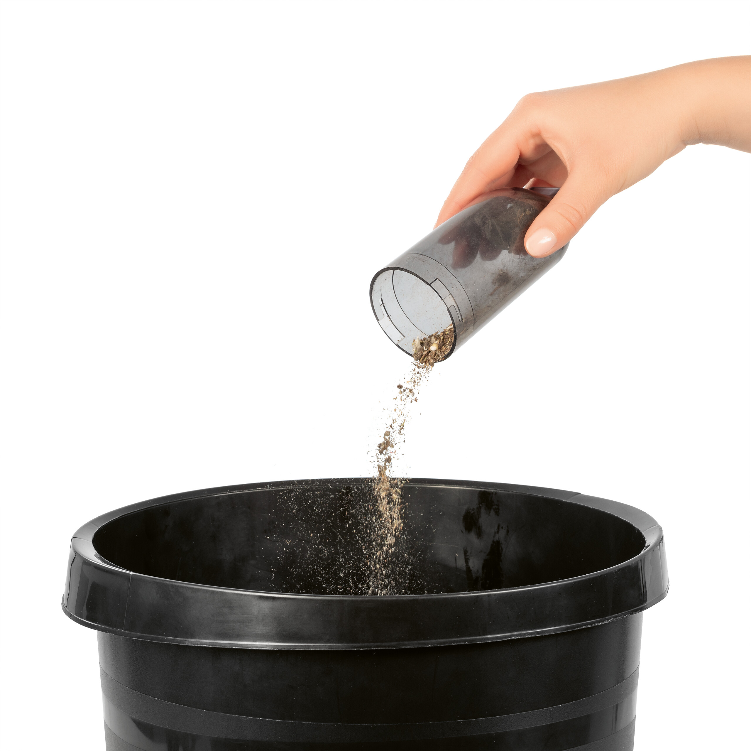 CLEANmaxx Akku-Handstaubsauger anthrazit schwarz B/H/L: ca. 17x7x23,5 cm