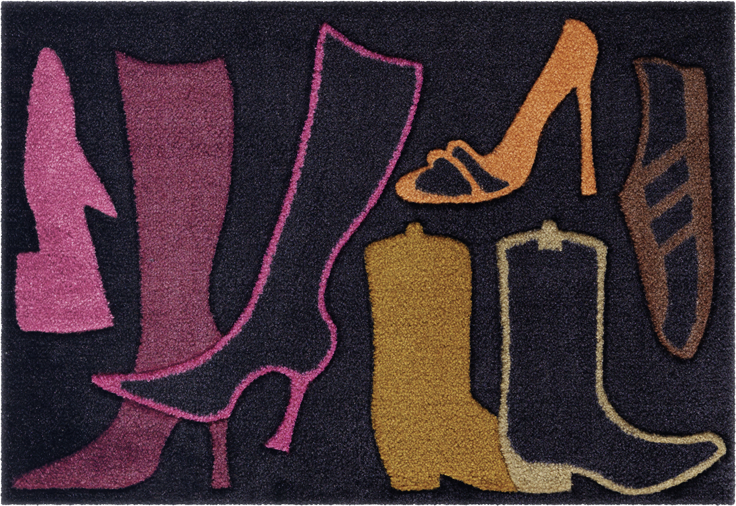 Arte Espina Kurzflorteppich Living Mat 17 orange B/L: ca. 64x168 cm