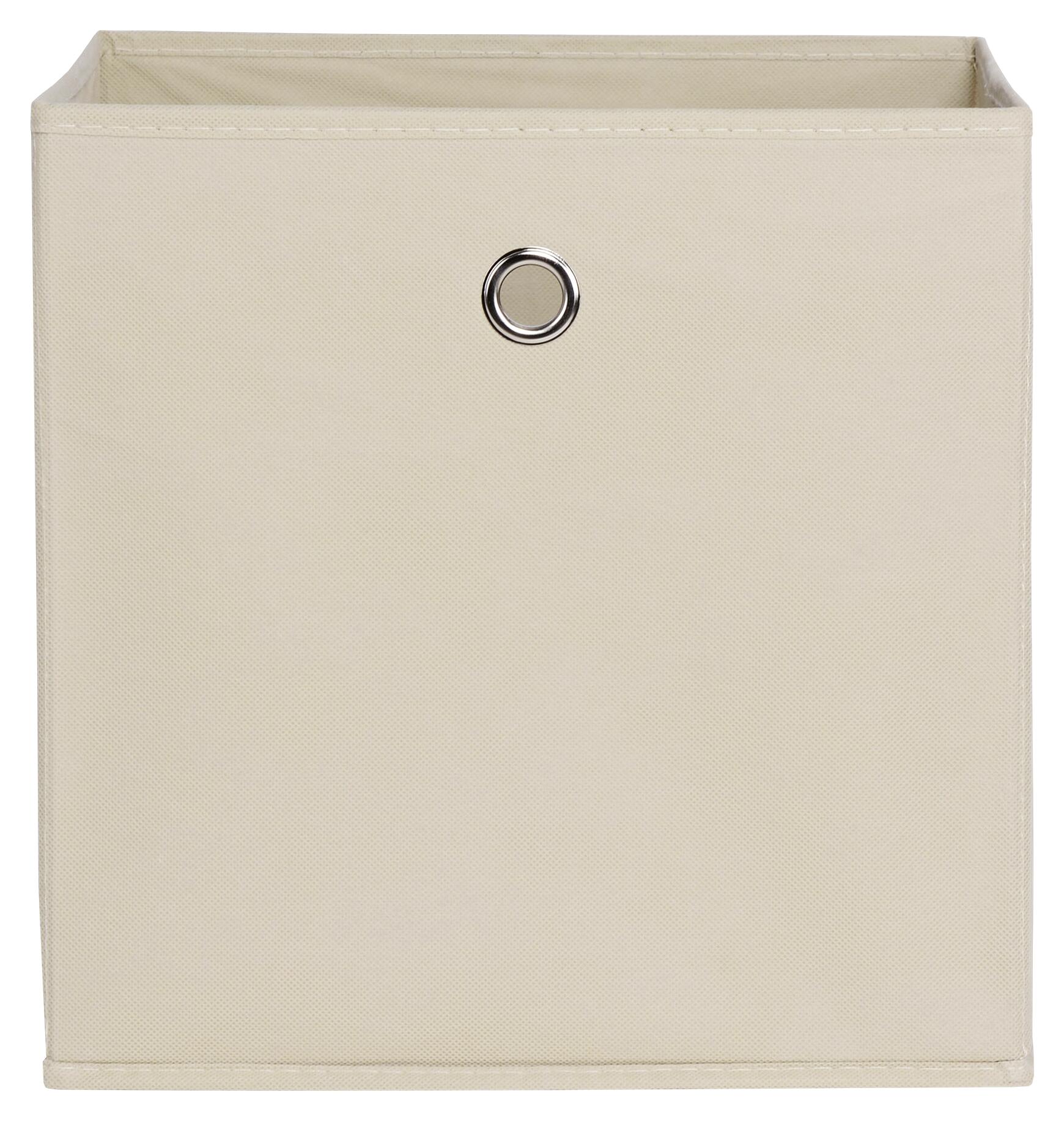 Stoffbox beige B/H/T: ca. 32x32x32 cm