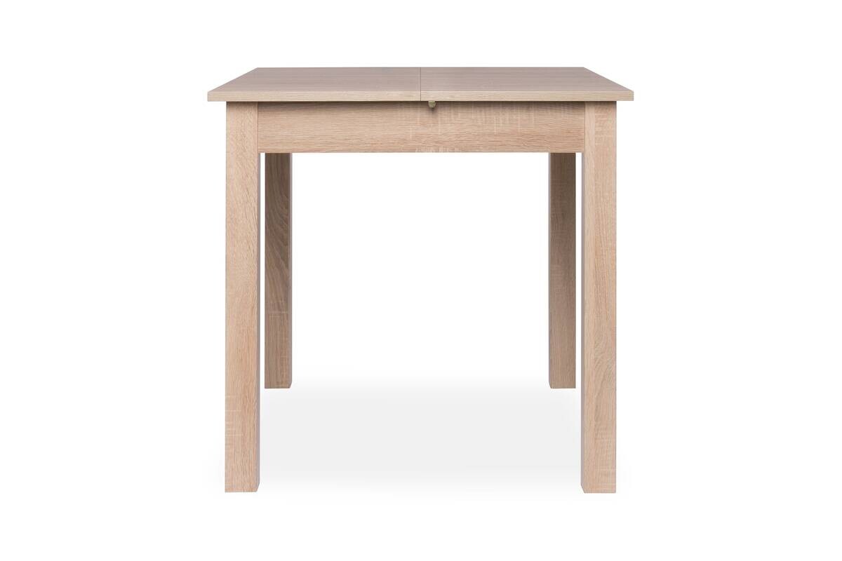 Esstisch Coburg Eiche Sonoma Optik schwarz B/T: ca. 80x80 cm