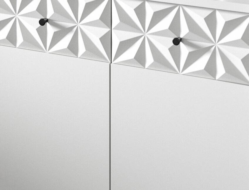 Hochschrank Prisma weiß B/H/T: ca. 35x187x34 cm