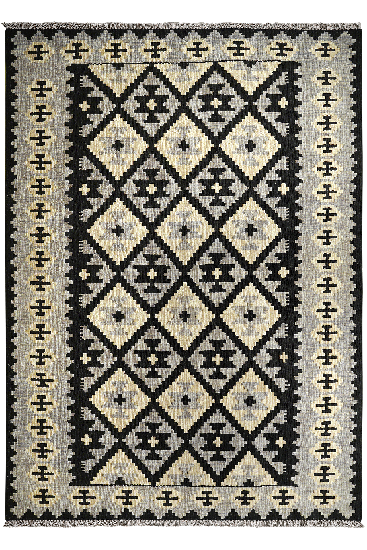 PersaTepp Teppich Kelim Gashgai grau B/H/L: ca. 173x1x240 cm