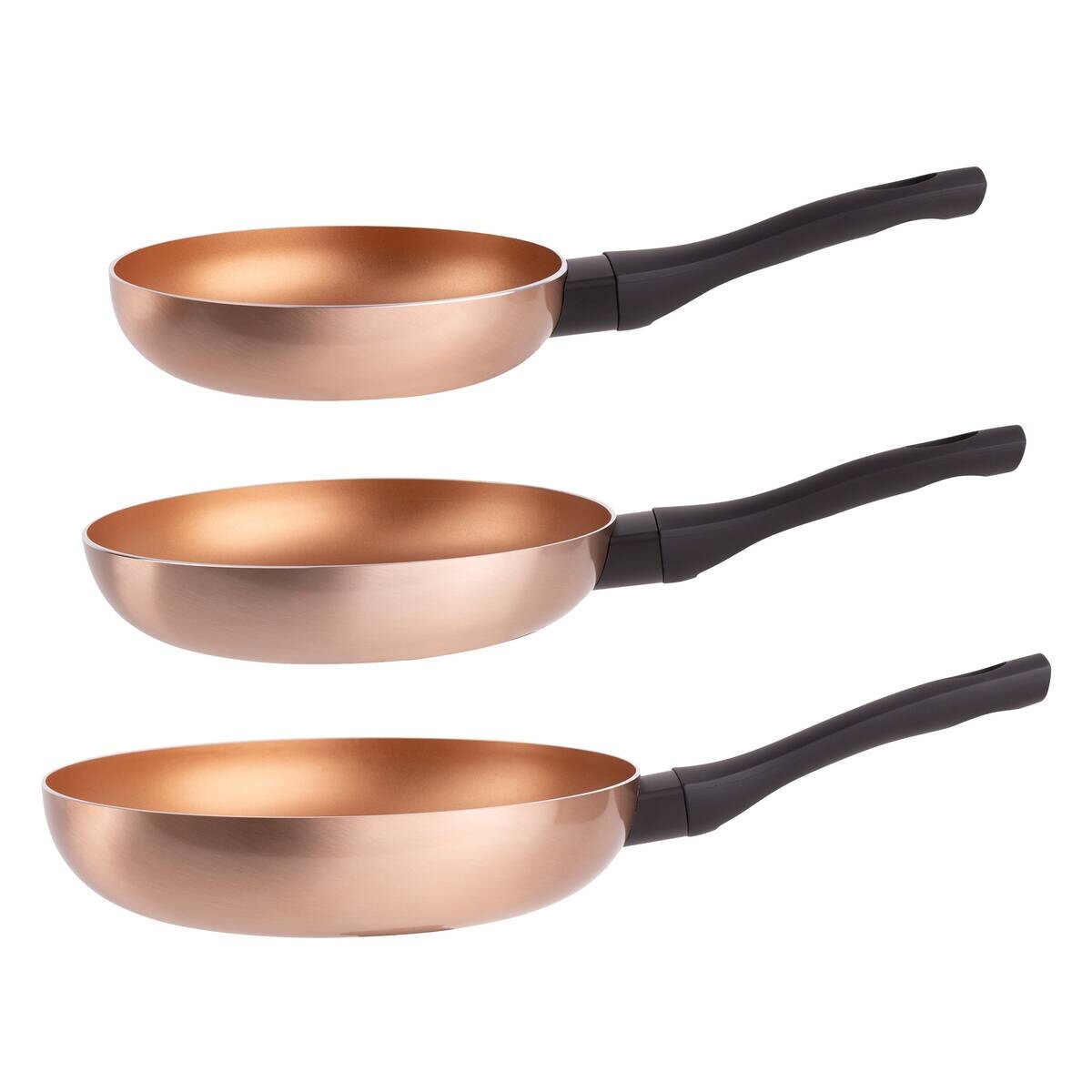 SAN IGNACIO Pfannen-Set COBRE Kupfer Aluminium 3 tlg.