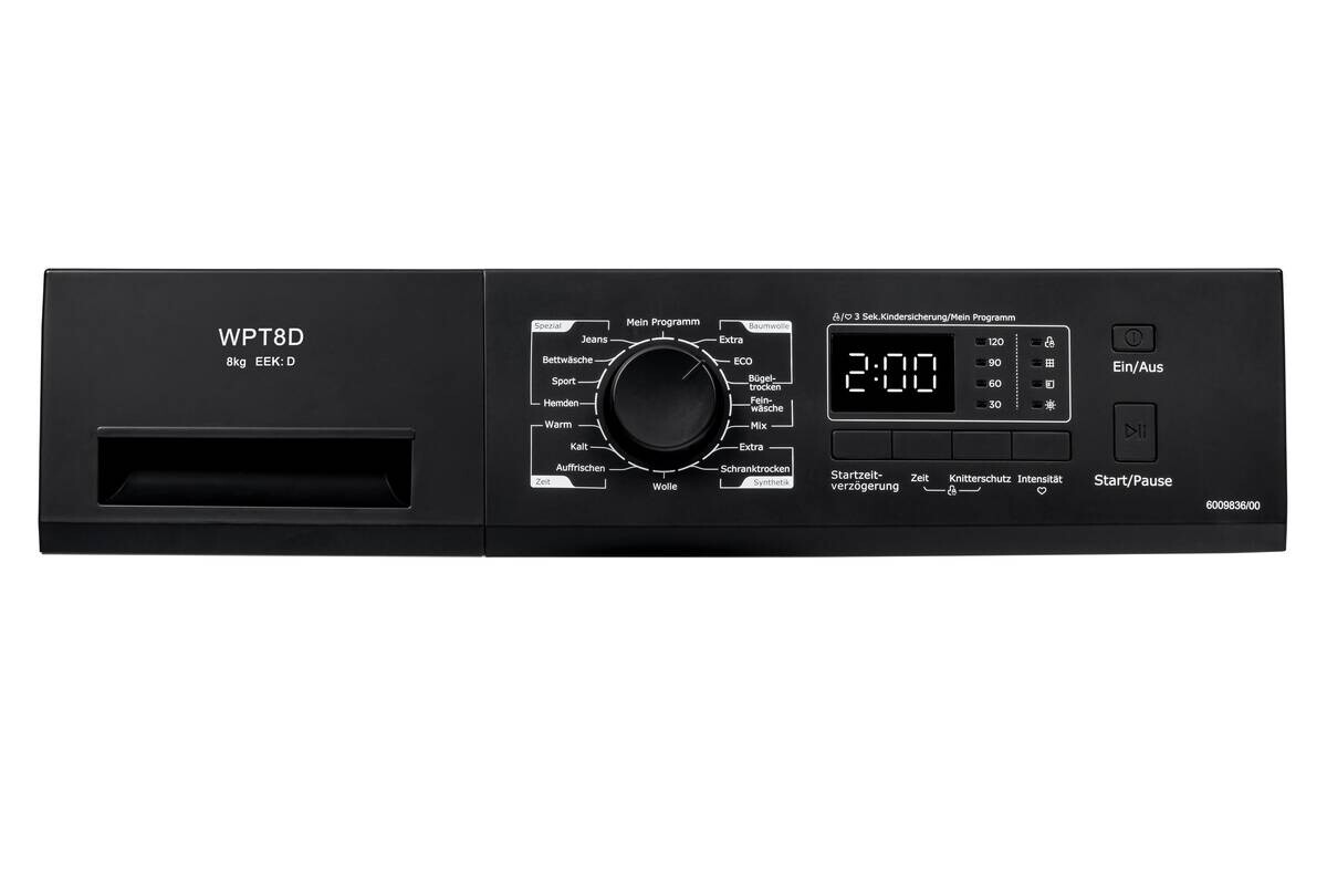 POCOline Wärmepumpentrockner WPT8D weiß B/H/T: ca. 60x85x60 cm ca. 8 kg