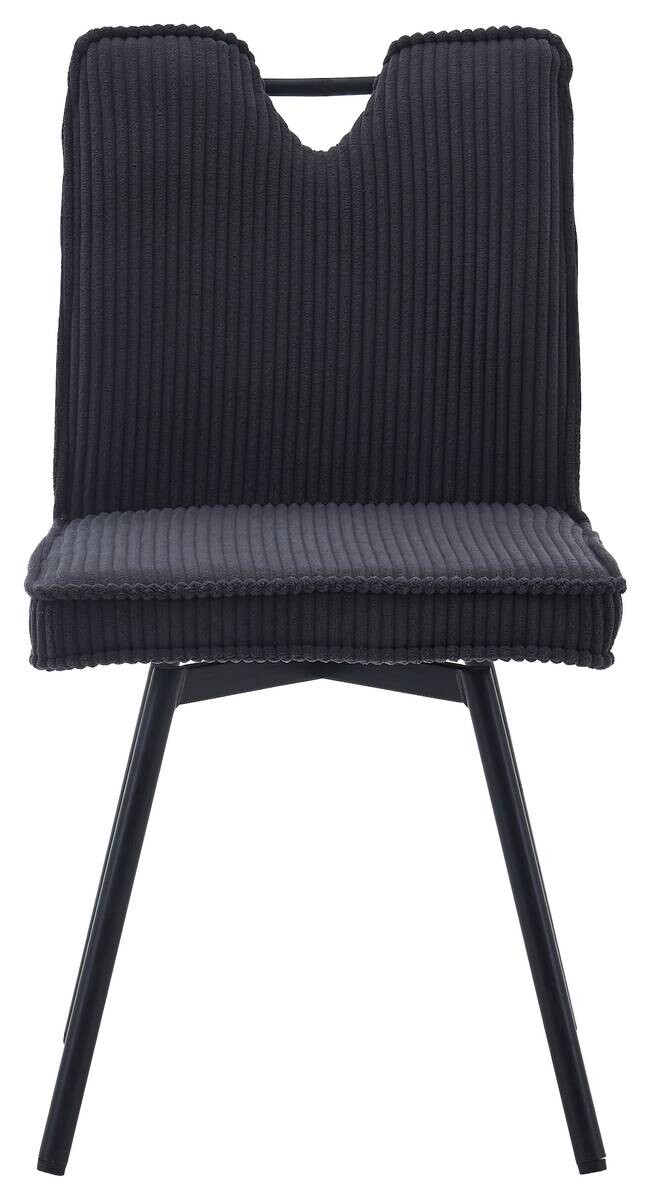 Stuhl Lara anthrazit Kord B/H/T: ca. 47x89x58 cm