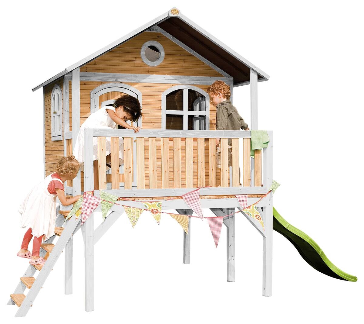 AXI Spielhaus Sophie weiß B/H/L: ca. 380x274x212 cm