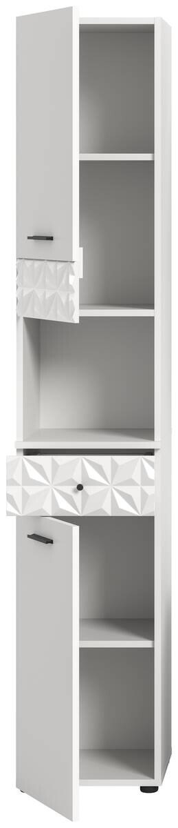 Hochschrank Prisma weiß B/H/T: ca. 35x187x34 cm