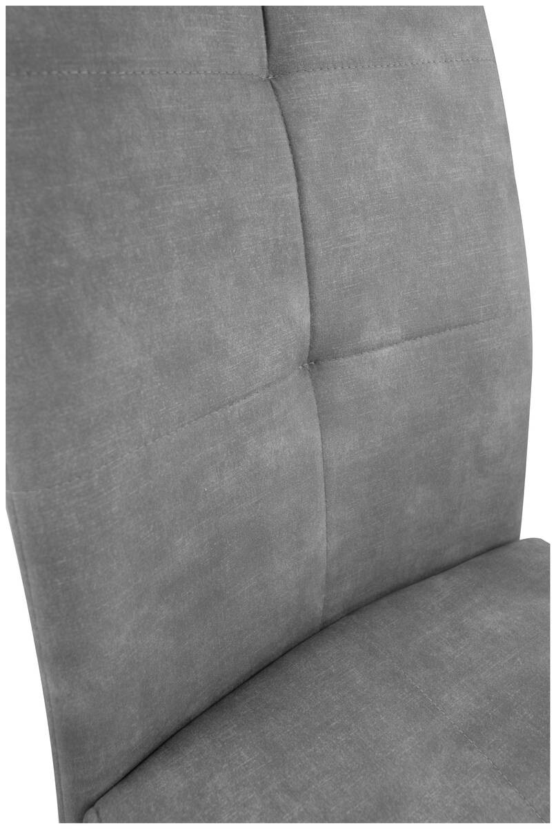 Schwingstuhl Zora hellgrau Microfaser B/H/T: ca. 42x100x61 cm