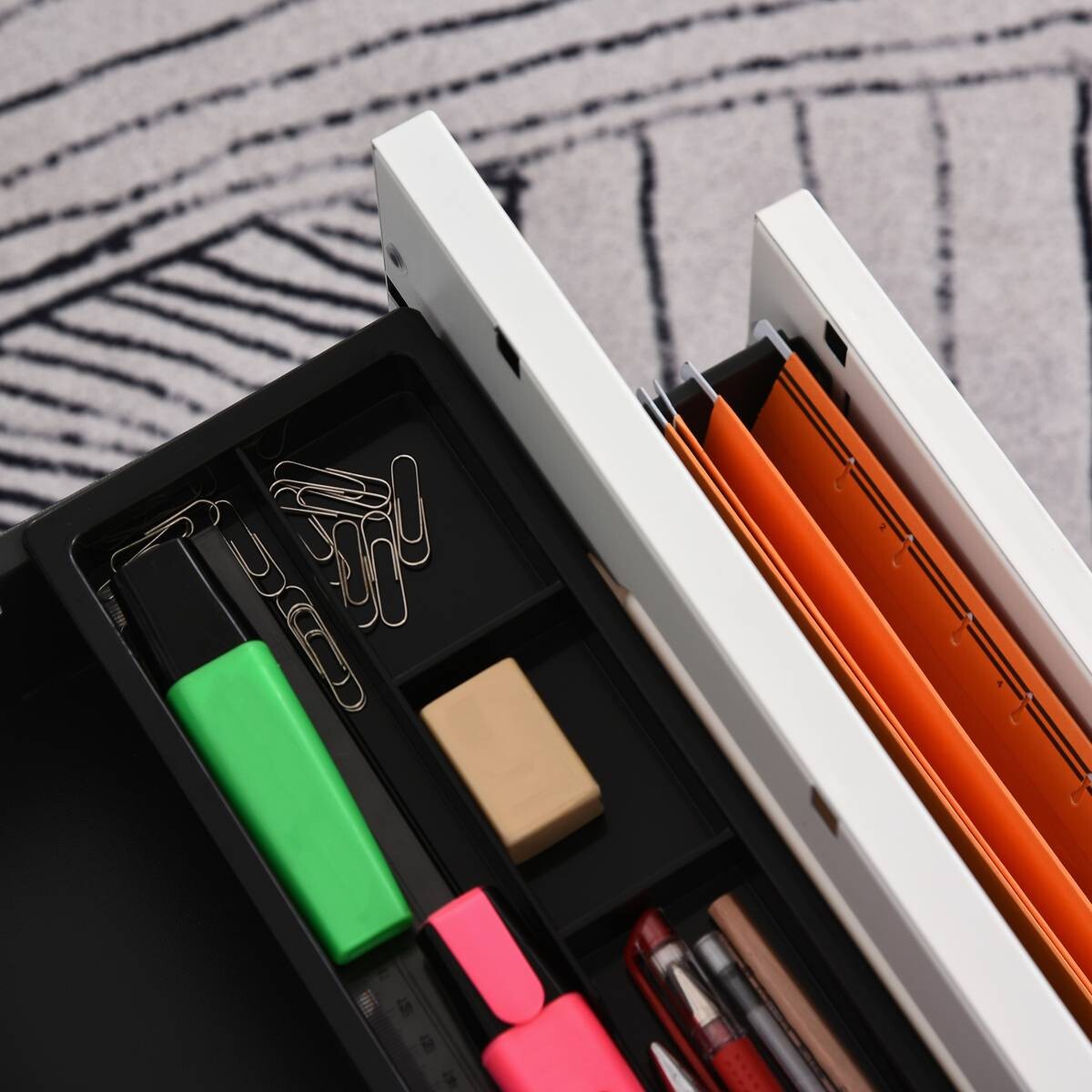 Rollcontainer 924-007WT weiß B/H/T: ca. 39x59x48 cm