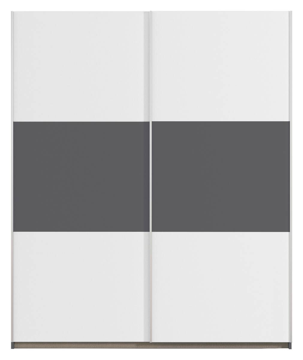 Kleiderschrank Oslo Alpinweiß grau B/H/T: ca. 175x210x59 cm