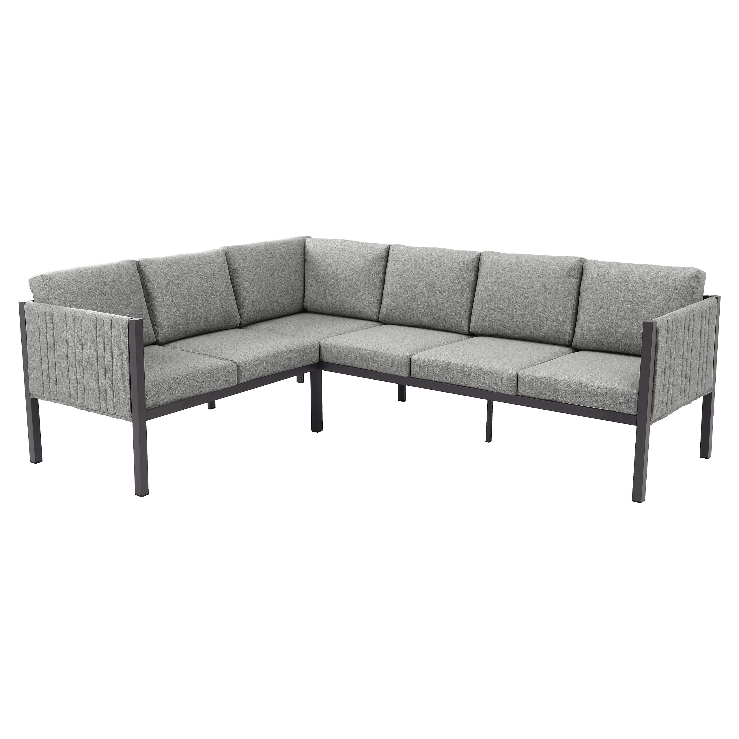 POCOline Gartensitzgruppe Alicante grau Alu