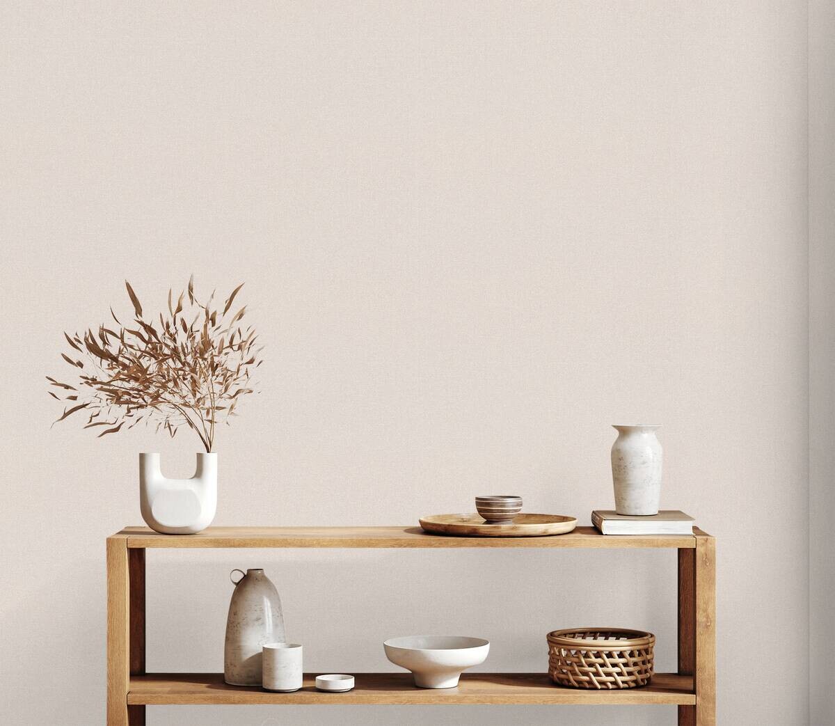 A.S.Creation Vliestapete Terra Uni beige B/L: ca. 53x1005 cm