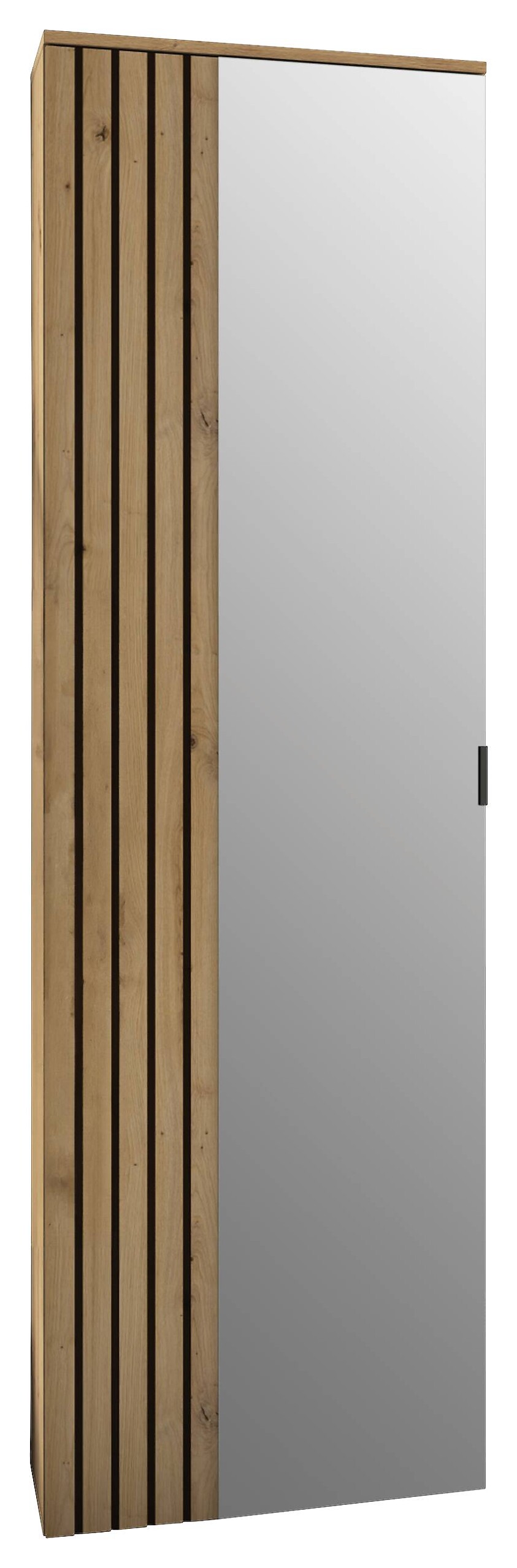 Garderobenschrank Lagos Eiche Artisan Nachbildung anthrazit B/H/T: ca. 57x195x38 cm Garderobenschrank Lagos Eiche Artisan Nachbildung anthrazit B/H/T: ca. 57x195x38 cm