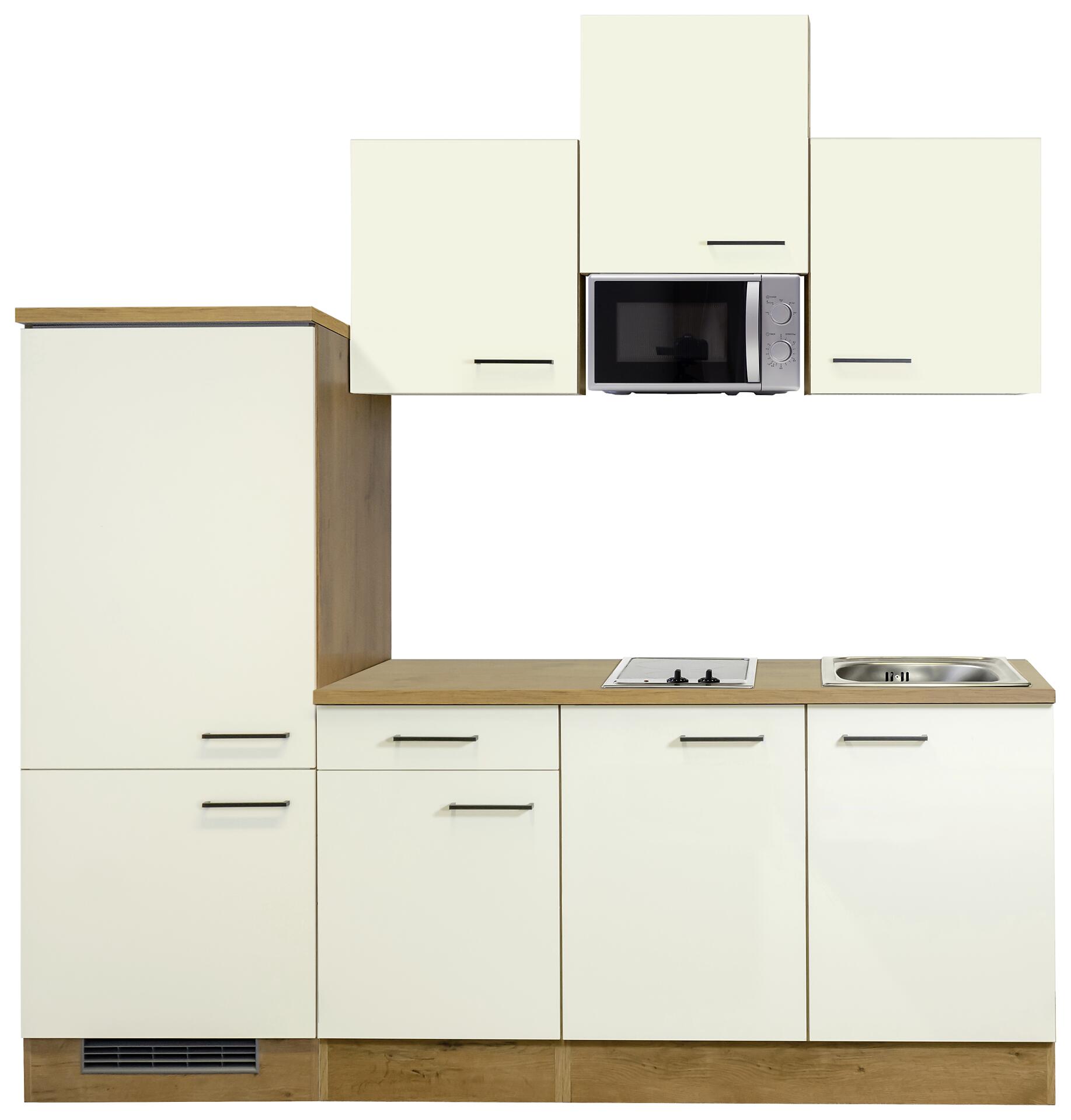 Küchenblock Avila Magnolie matt B/H/T: ca. 210x226x60 cm