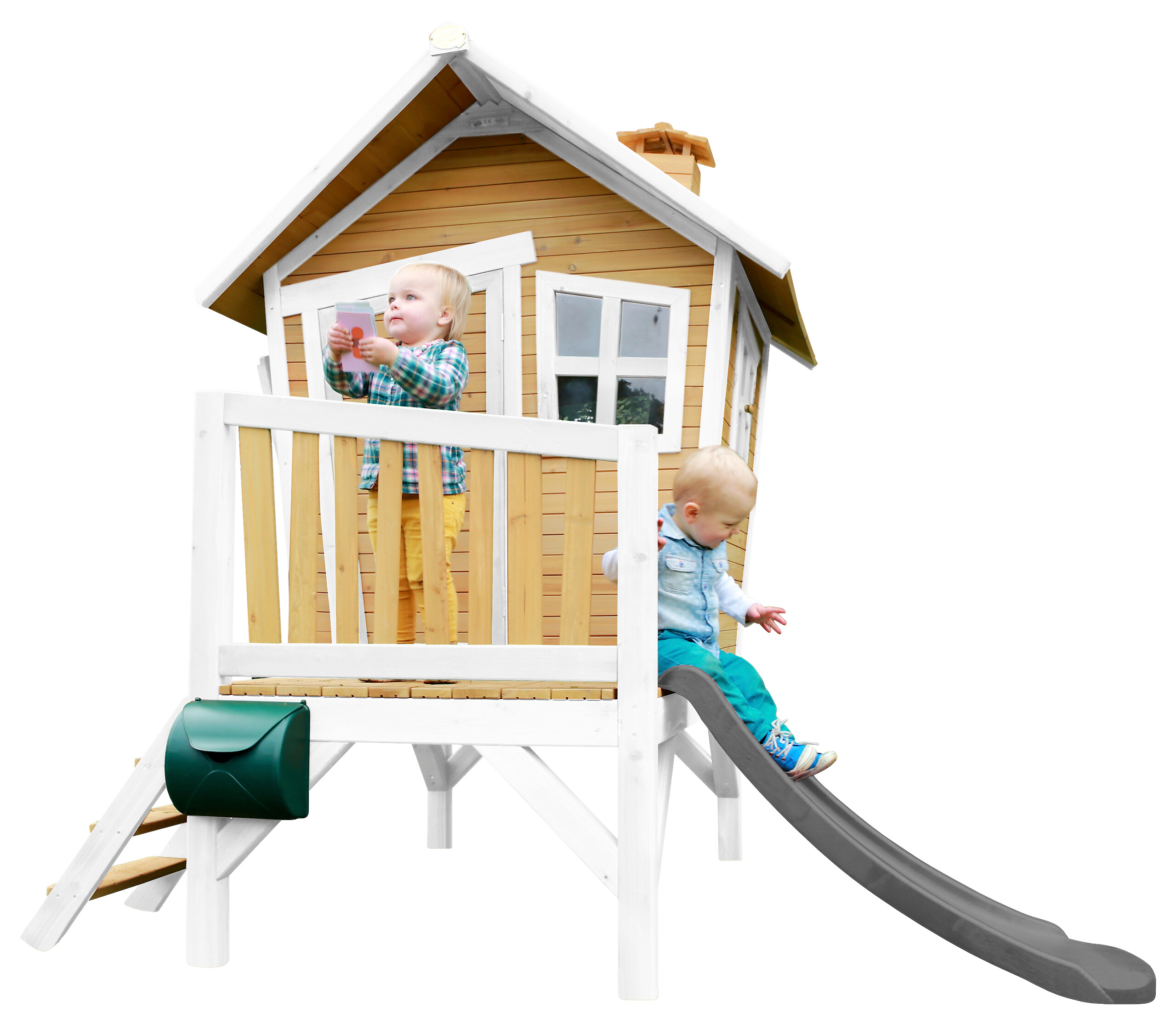 AXI Spielhaus Robin braun B/H/L: ca. 264x203x177 cm