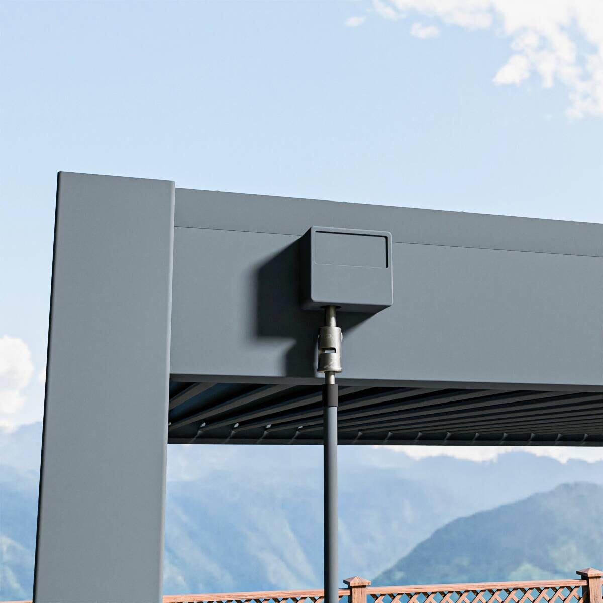 PergoLine Pergola Superior anthrazit Aluminium B/H/L: ca. 400x255x300 cm