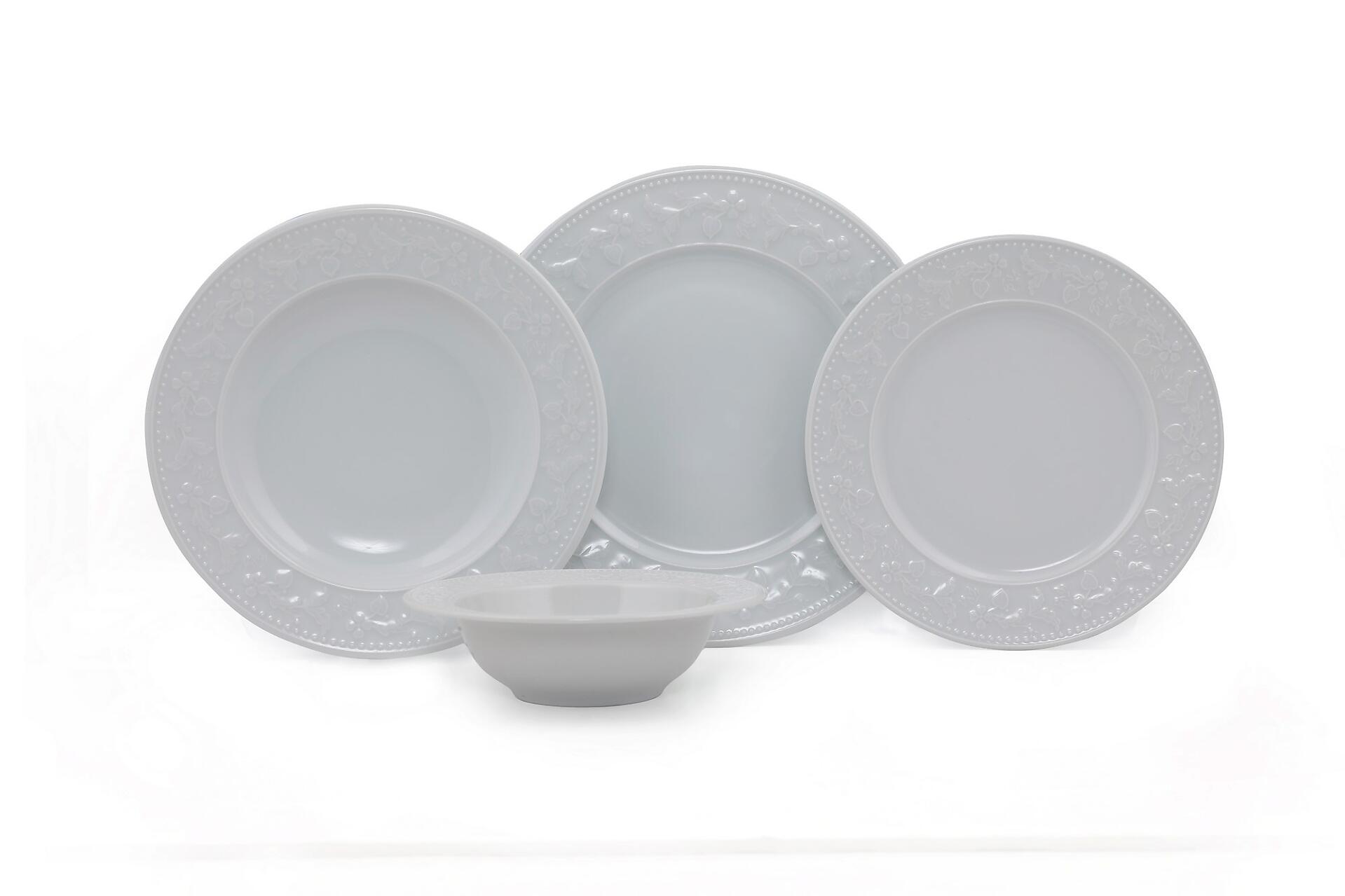 Hermia Concept Kombiservice weiß Porzellan 24 tlg.