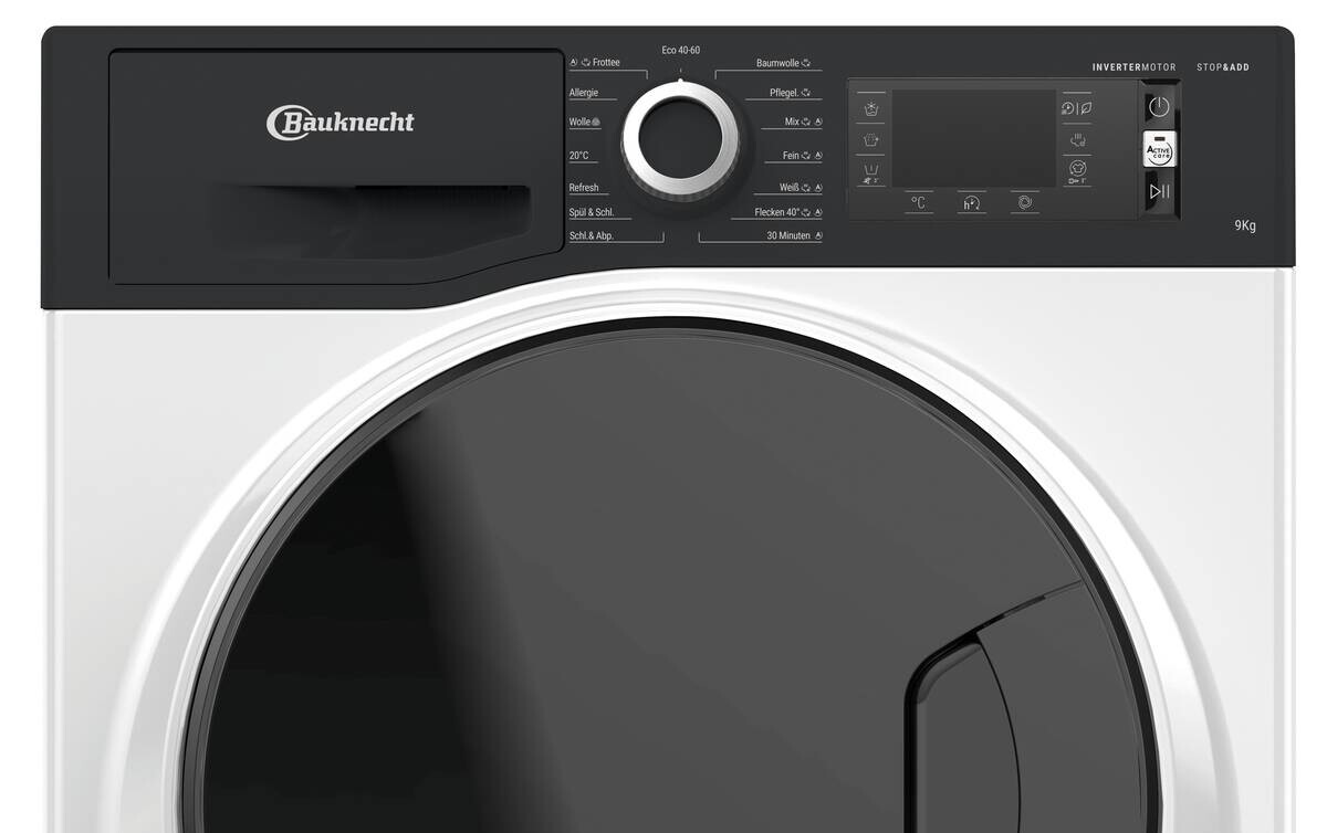 Bauknecht Waschmaschine SteamPlus9A2JGSP weiß B/H/T: ca. 59,5x85x60,5 cm