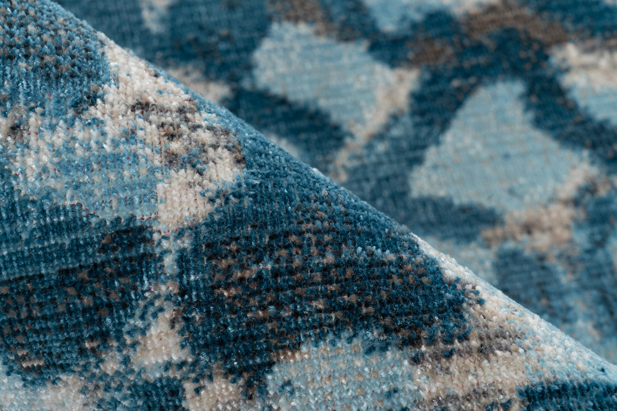 Kayoom Kurzflorteppich Milan 425 blau B/H/L: ca. 160x0,5x230 cm