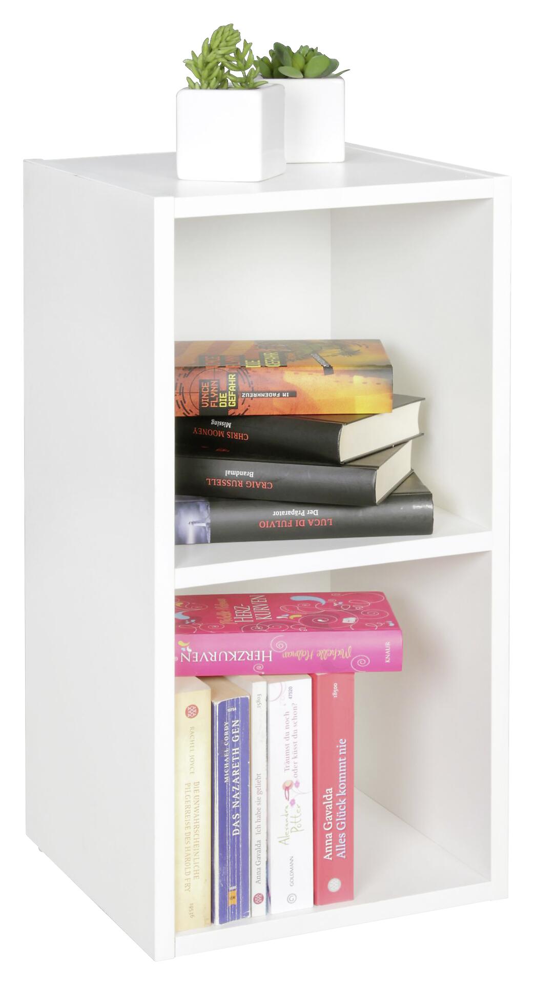 Standregal weiß B/H/T: ca. 30x60x30 cm